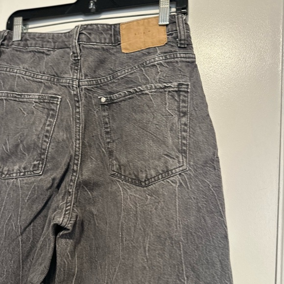 EUC H&M Women’s Sz: 6 Dusty Gray Denim Baggy Wide Leg Loose Fit High Waist Jeans - Picture 14 of 15